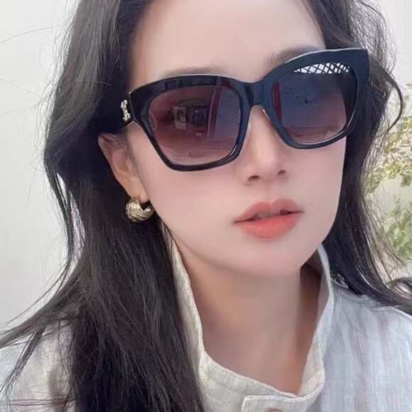 Celine CL40253F 25F TRIOMPHE Square Sunglasses - Cream/Brown Gradient - Picture 6 of 11